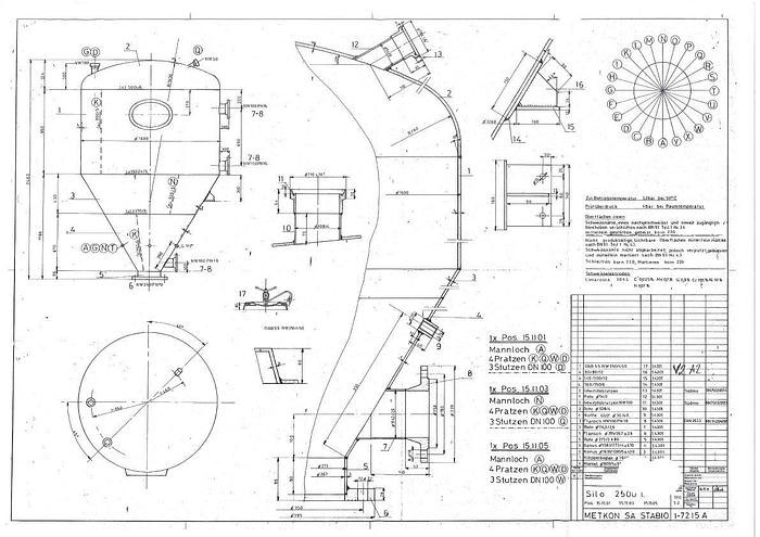 Gebraucht Gericke Mischanlage mit vier Behälter RA800