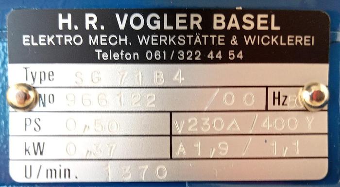 Vogler Fußmotor SG71-B4