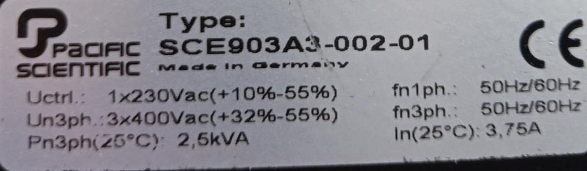 Gebraucht Pacific Scientific Servo-Antrieb Servo-Controller SCE903A3-002-01