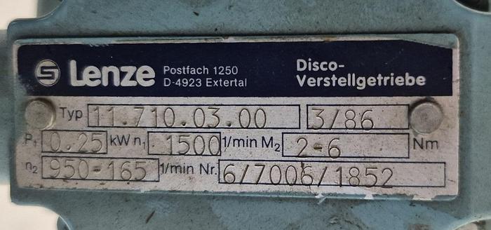 Gebraucht Lenze Getriebe und HEW Elektromotor Typ 11.710.03.00