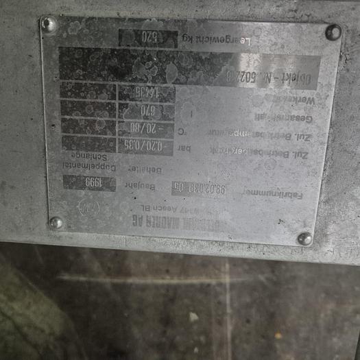 Used Edelstahl-Maurer AG IBC-Behälter mit Halar-Beschichtung 670 ltr.