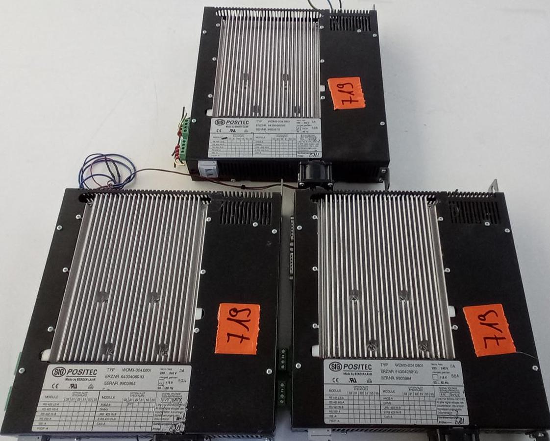 Gebraucht Berger Positec Servoregler Servo Controller 230/240V 3A WDM3-004.0801