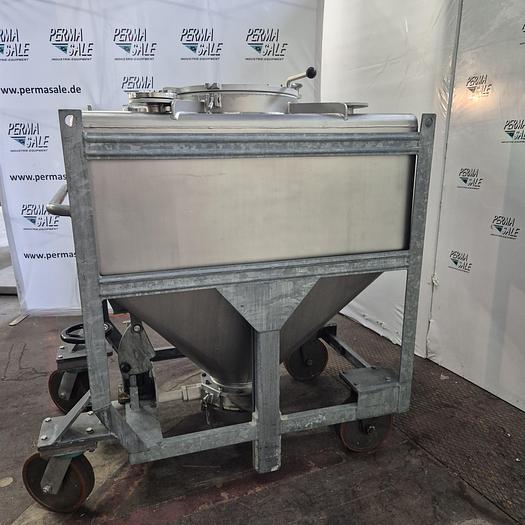 Used 1984 Stöcklin AG IBC-Behälter mit Halar-Beschichtung 630 ltr.