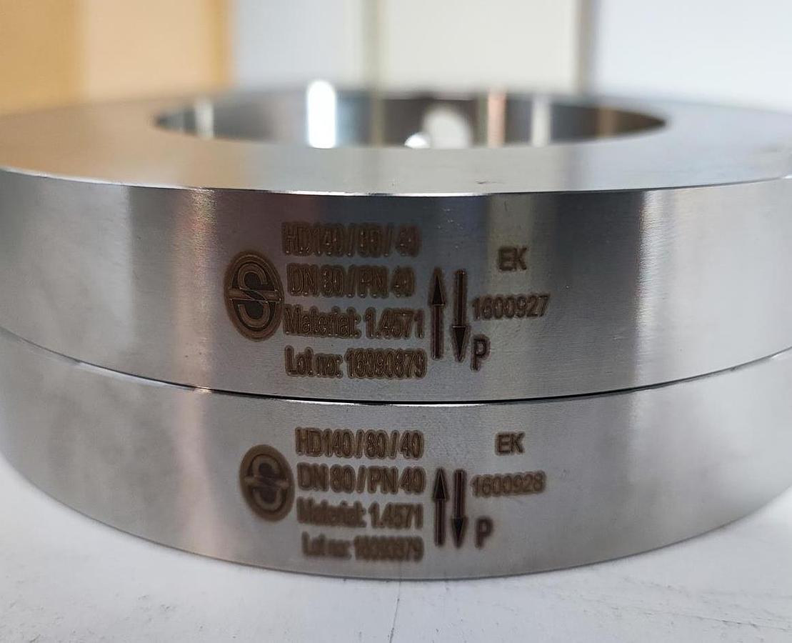 SCHLESINGER Berstscheiben Halterung DN80/PN40 1.4571