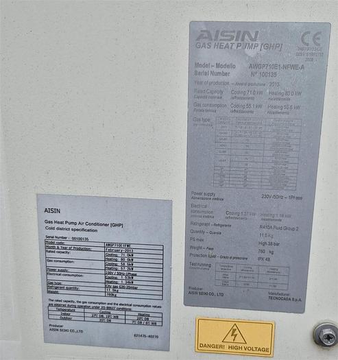 Gebraucht Aisin Gaswärmepumpe AWGP560E1-NFWE