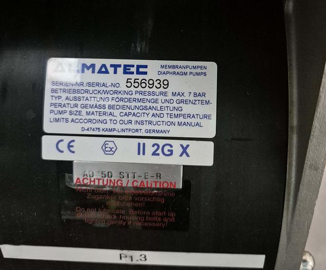 Gebraucht Almatec Cip Pumpe Druckluftmembranpumpe LSF TP08 EX
