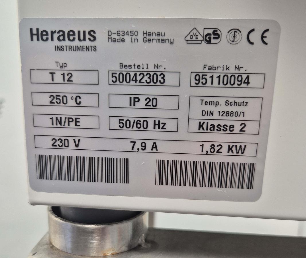 Gebraucht Heraeus Wärmeschrank - T12