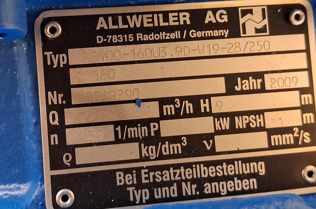 Gebraucht Allweiler AG