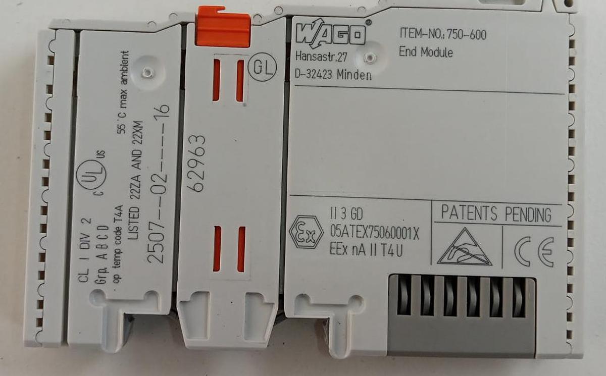 Gebraucht Wago Endmodul ITEM-No750-600