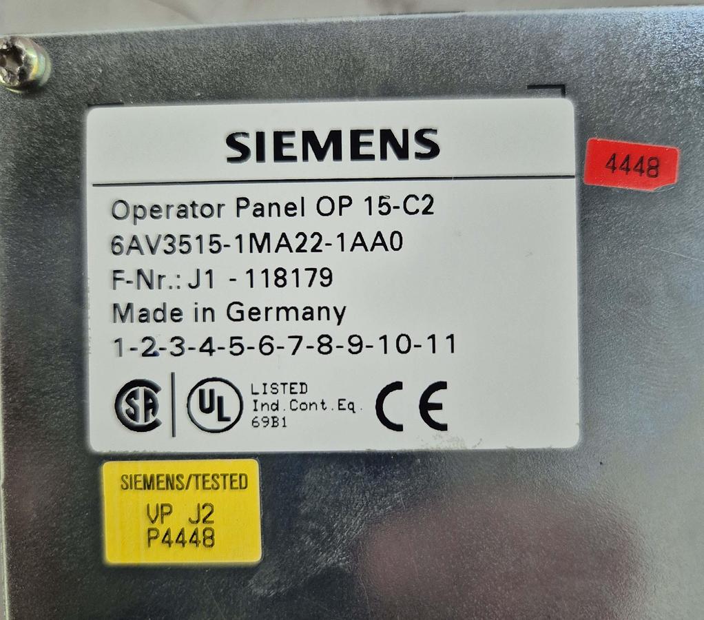 Gebraucht Siemens Coros OP15 / Operator Panel OP15-C2