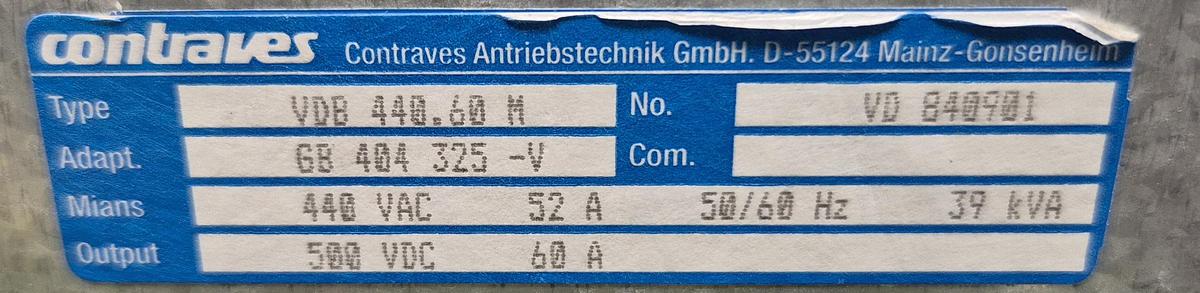 Überholt Contraves Steuerung CPU - VDB 440.60 H