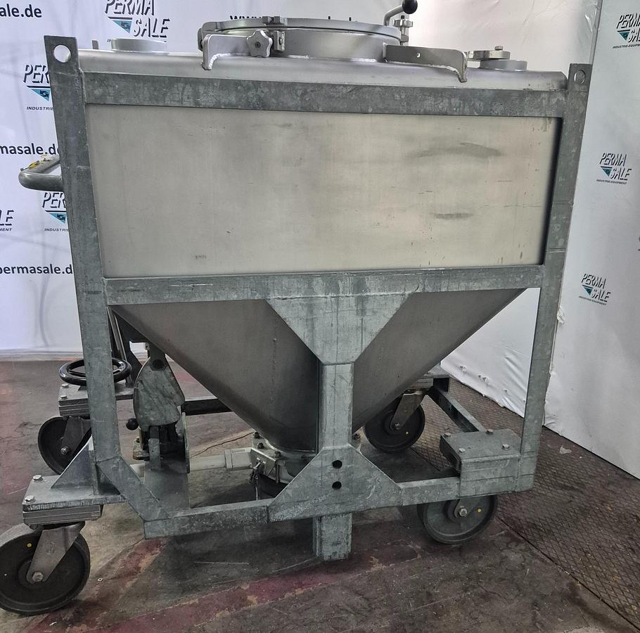 Used 1984 Stöcklin AG IBC-Behälter mit Halar-Beschichtung 630 ltr.
