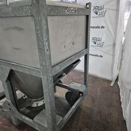 Used 1978 Stöcklin IBC-Behälter (Halar-beschichtet, verzinkter Rahmen) 670 ltr.