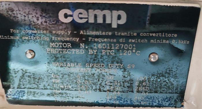 Gebraucht Netzsch Exzenterschneckenpumpe NM005BH06S12F mit Motor