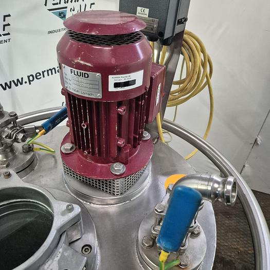 Gebraucht Rührbehälter mit Edelstahlkonstruktion und Fluid MD 15.62 Motor