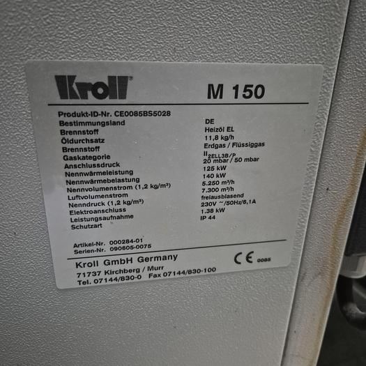 Gebraucht Kroll mobiler Warmlufterzeuger M150