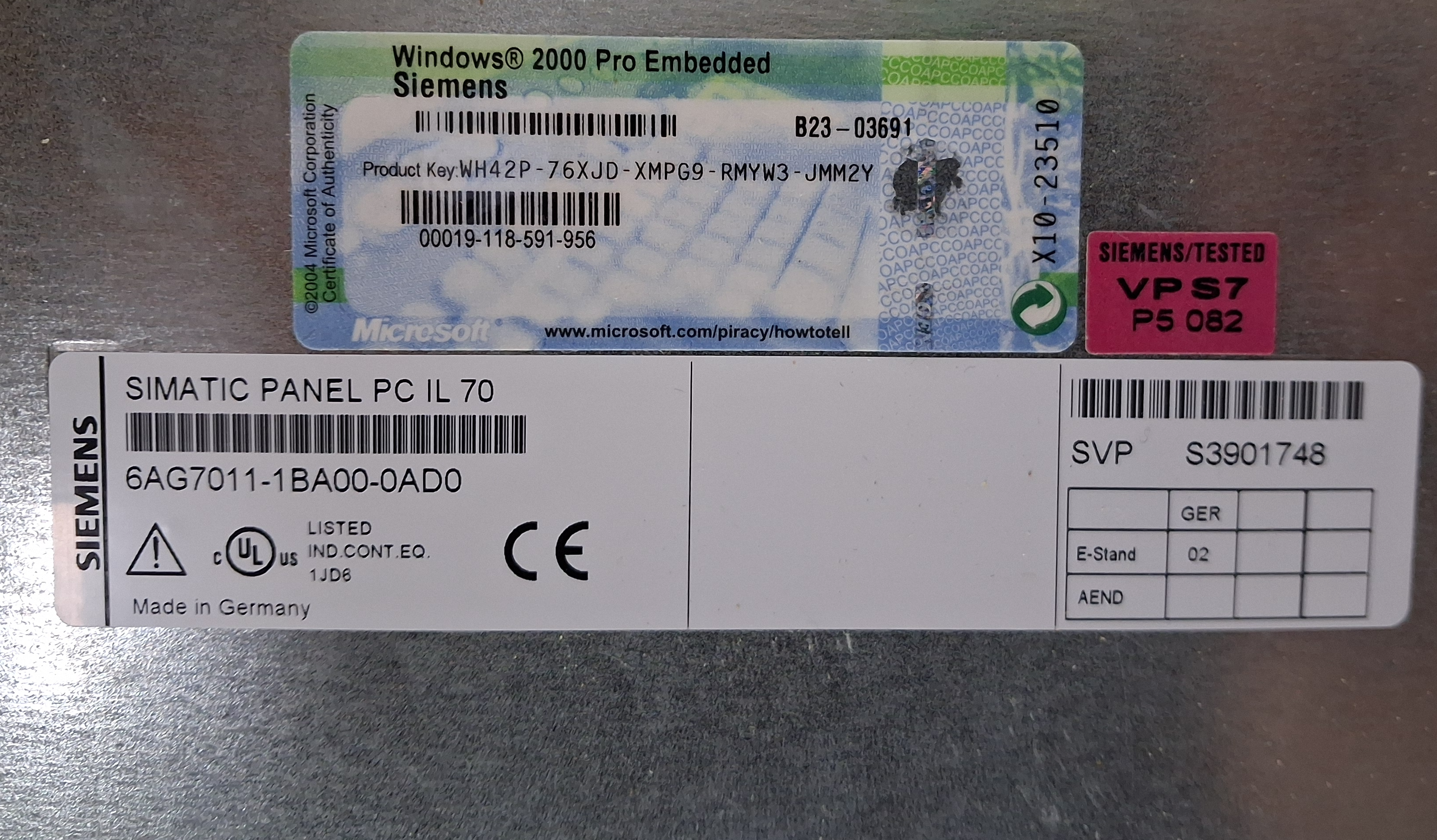 Gebraucht Simatic Panel PC IL 70