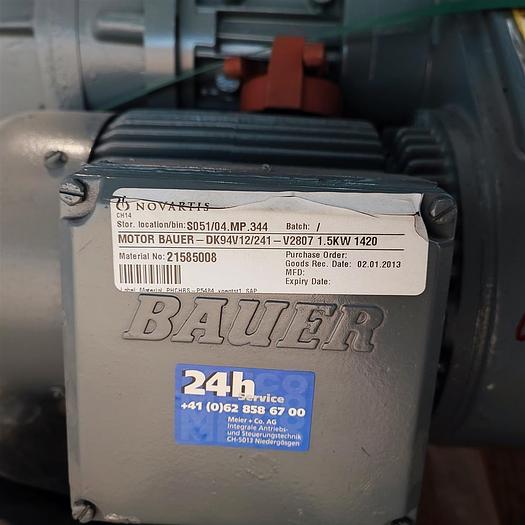 Gebraucht Bauer Getriebemotor G22-10-V1/DK94-241-V3315 1,5Kw