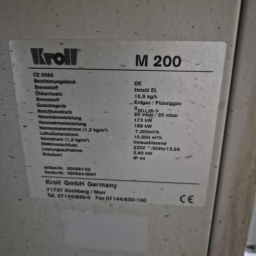 Gebraucht Kroll mobiler Warmlufterzeuger M 200