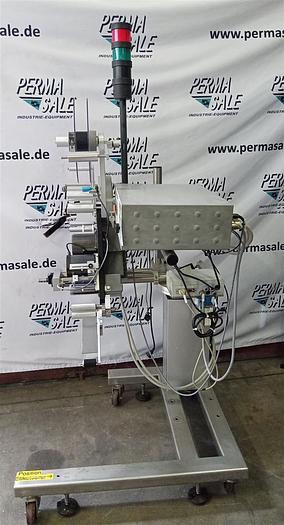 Gebraucht Pago Pagomat 6AM2 Seitendrucker-Etikettierer für geschrumpfte Flaschenbündel