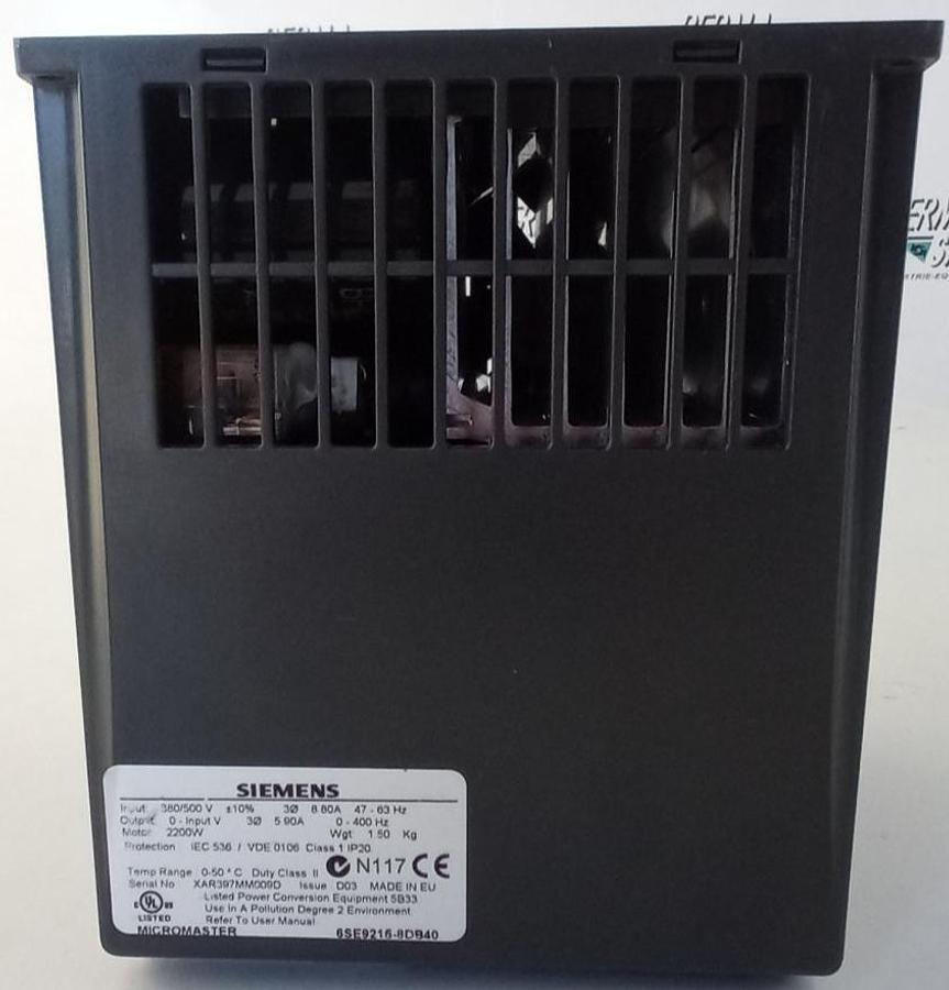 Gebraucht Siemens Micromaster Frequenzumrichter 6SE9215-8DB40