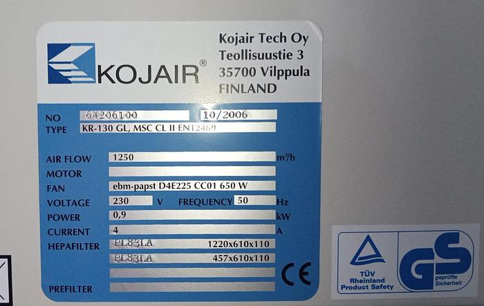 Gebraucht Skan Laborabzug Workstation KR130GL/MSC CLII