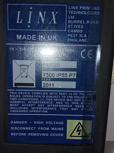 Gebraucht LINX 7300 IP55 P73 Industriedrucker mit Druckkopf Ultima 3103 C