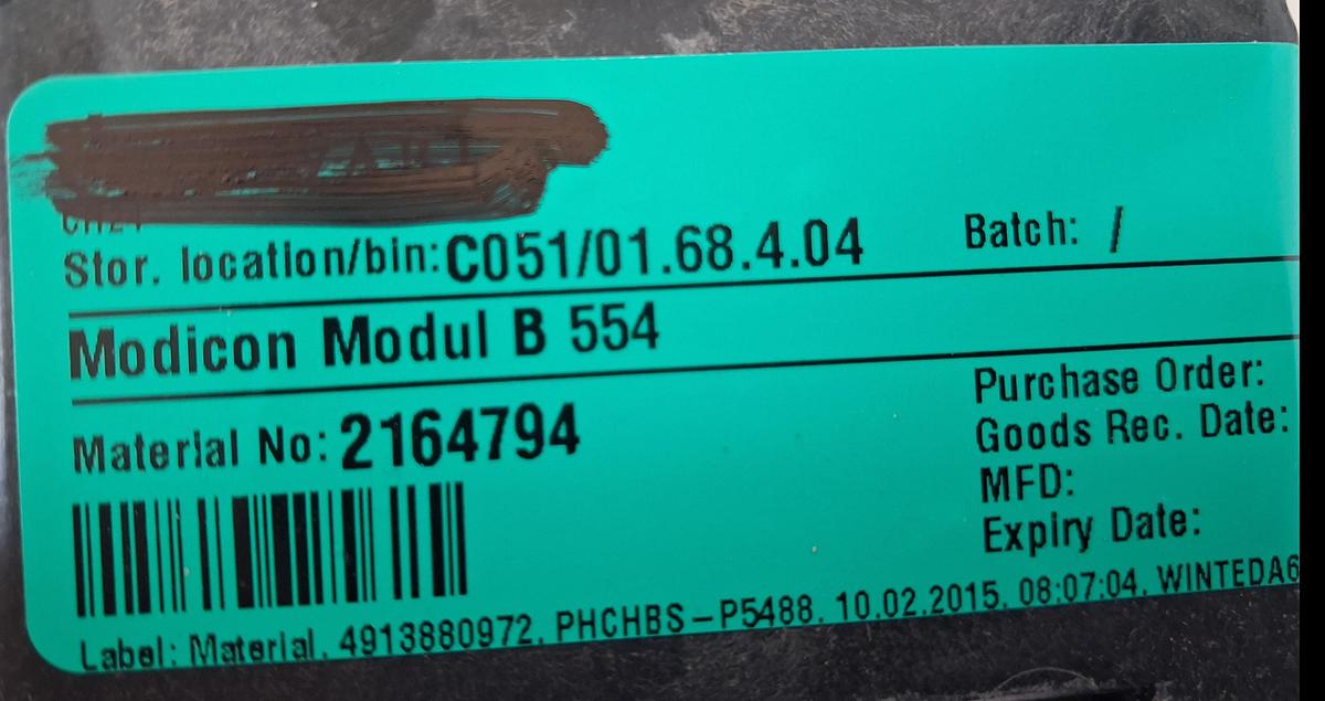 Gebraucht Modicon Modul B 554