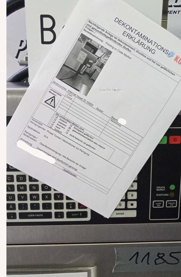 Gebraucht VideoJet Excel Serie 100 Tinten-Jet-Coder-Drucker XL170i UHF