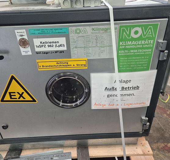 Gebraucht NOVA A 7/5 - 7 Klimagerät mit Absolut Air-Filtersystem