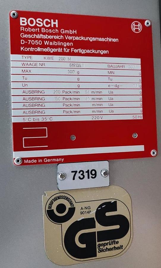 Gebraucht Bosch Kontrollwaage KWE200M