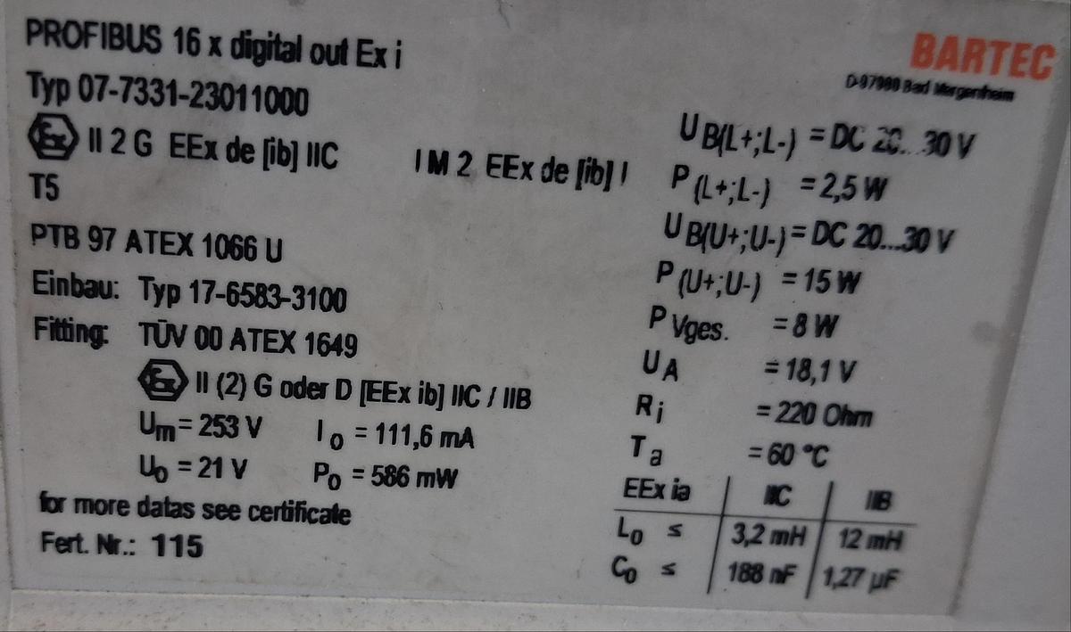 Gebraucht Bartec 2,3