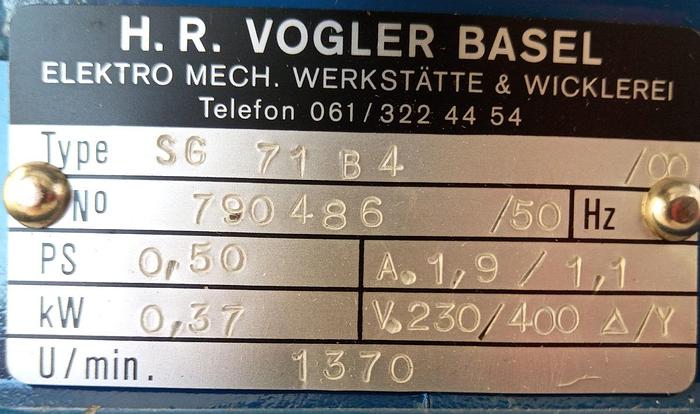 Vogler Fußmotor SG71-B4