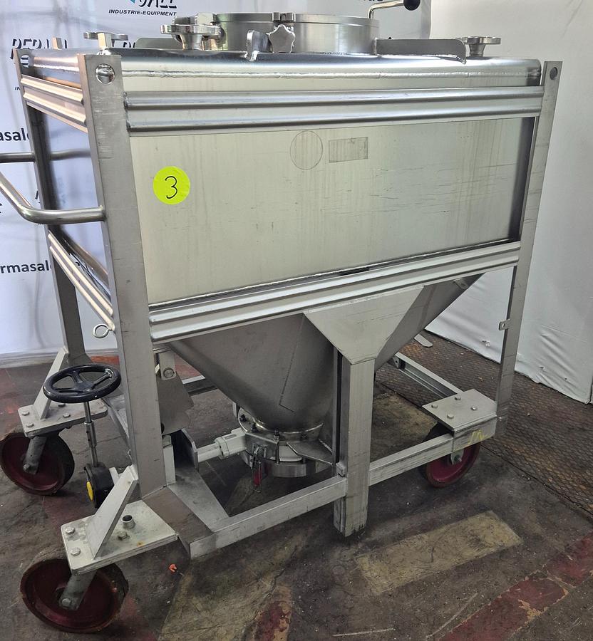 Used Edelstahl-Maurer AG IBC-Behälter mit Halar-Beschichtung 670 ltr.