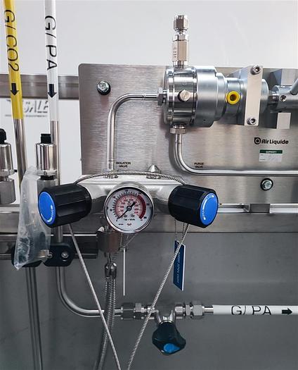 Gebraucht Edelstahl Sicherheitsstation für Sauerstoffflaschen