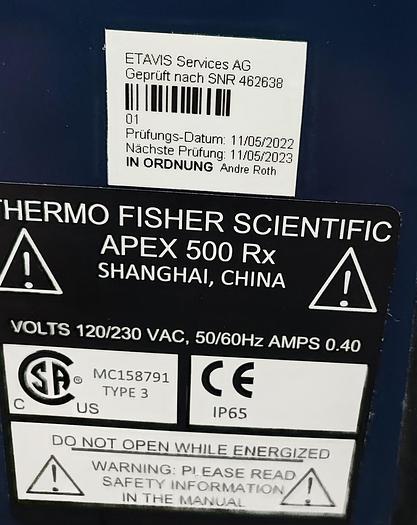Gebraucht Thermo Fisher APEX 500 Rx Pharmaceutical Metal Detector