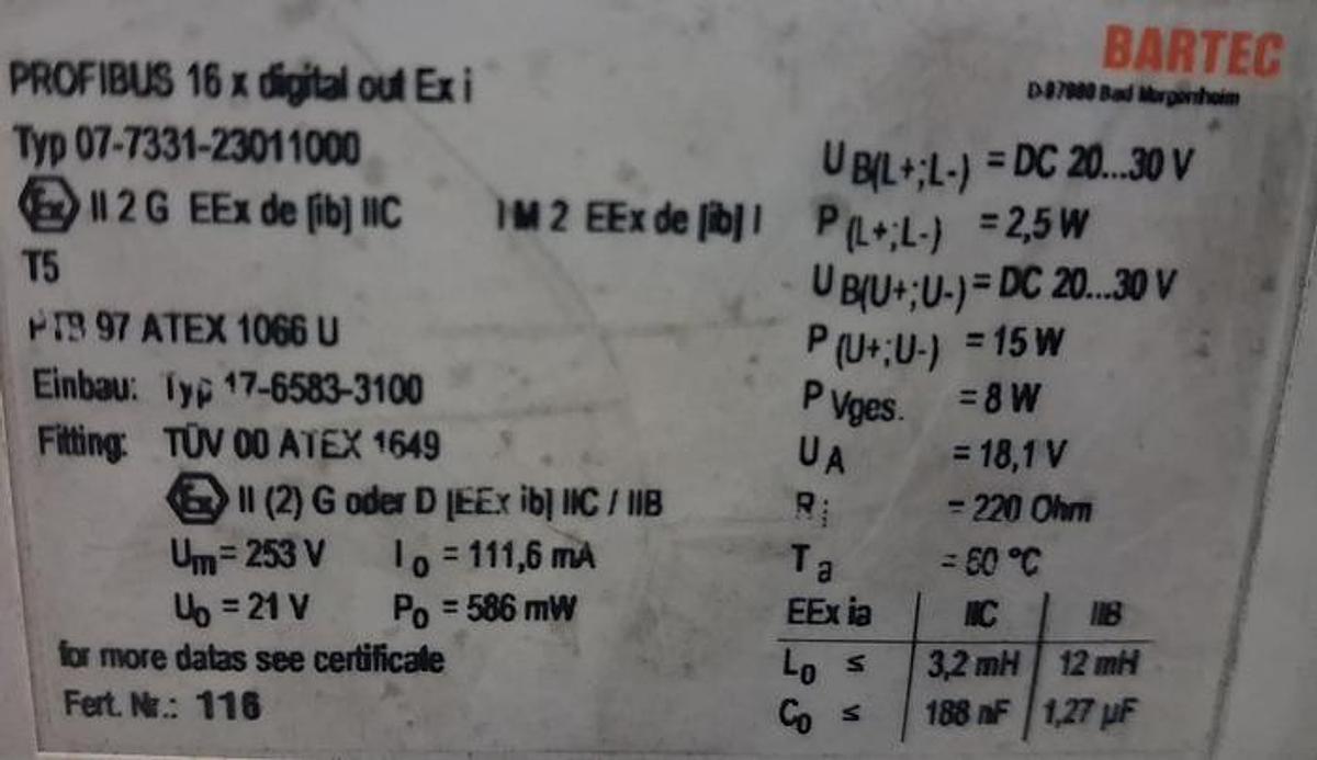Gebraucht Bartec 2,4