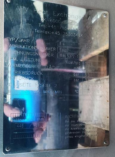 Gebraucht APV Edelstahl Wärmetauscher T4