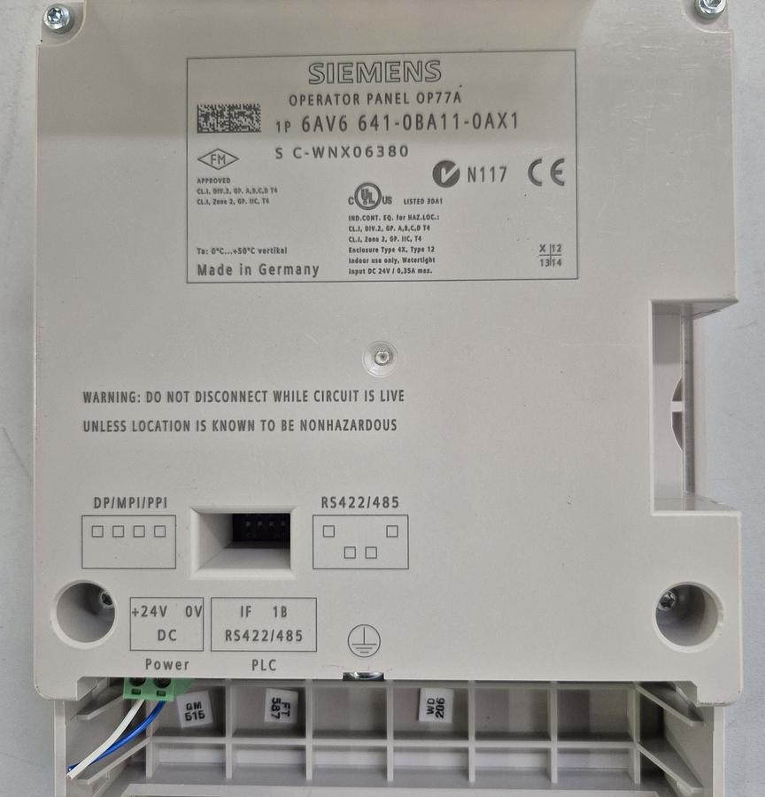 Gebraucht Simatic Panel / Operator Panel OP77A
