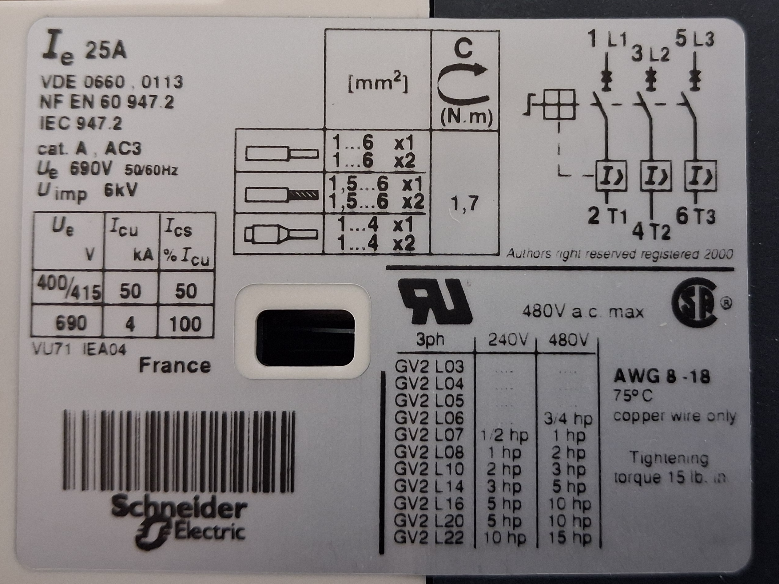 Gebraucht Magnetic circuit breaker