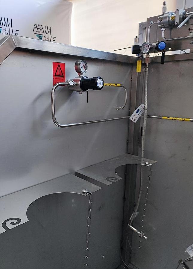 Gebraucht Edelstahl Sicherheitsstation für Sauerstoffflaschen