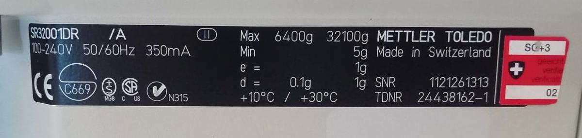 Gebraucht Mettler Toledo Laborwaage SR32001-DR