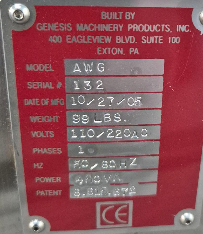 Gebraucht Genesis Machinery Products AWG Automatischer Restdichtkrafttester