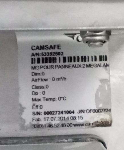 Camfil Edelstahlfilter Camsafe mit Megalam Filter