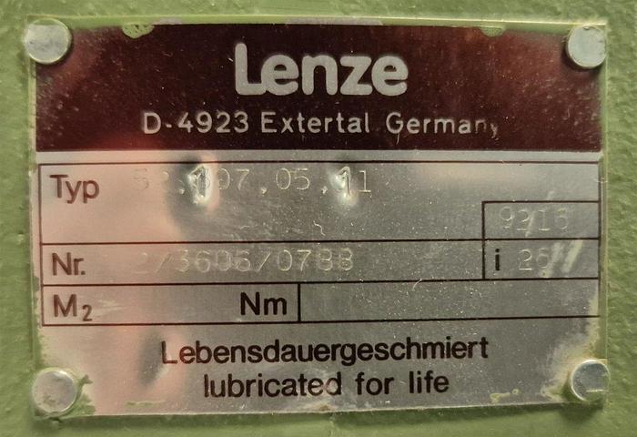 Gebraucht Lenze Getriebe und HEW Elektromotor Typ 11.710.03.00