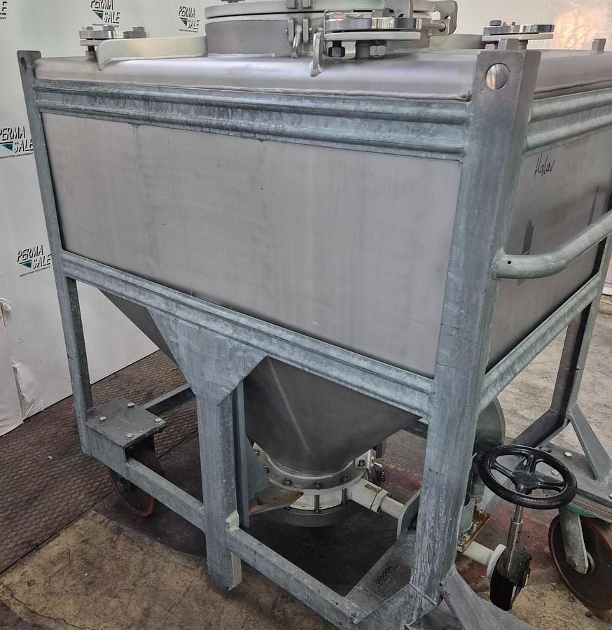 Used 1984 Stöcklin AG IBC-Behälter mit Halar-Beschichtung 630 ltr.