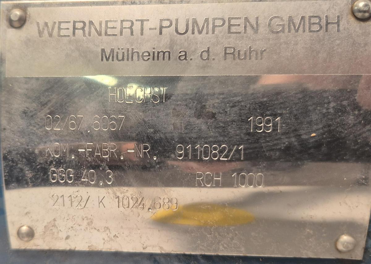 Überholt Wernert Wernert Kreiselpumpe NKP 32-160/0