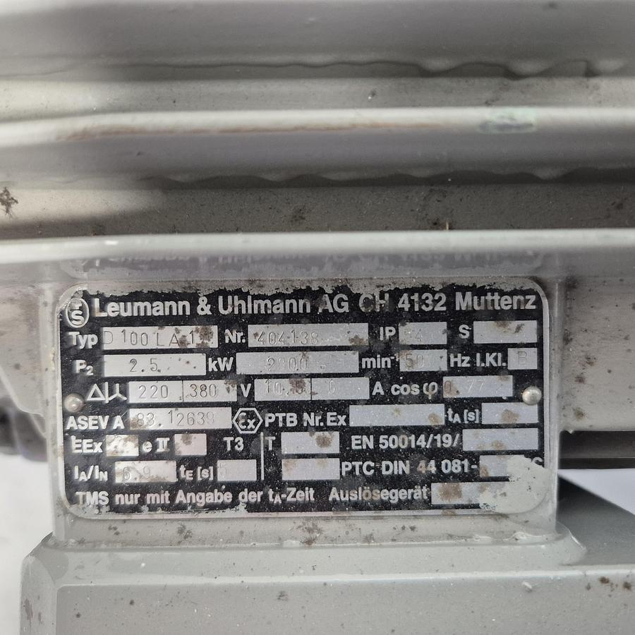 Überholt Sulzer Burckhardt Pumpe Typ PMH 136 D2X3