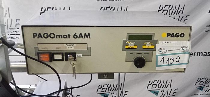 Gebraucht Pago Pagomat 6AM2 Seitendrucker-Etikettierer für geschrumpfte Flaschenbündel