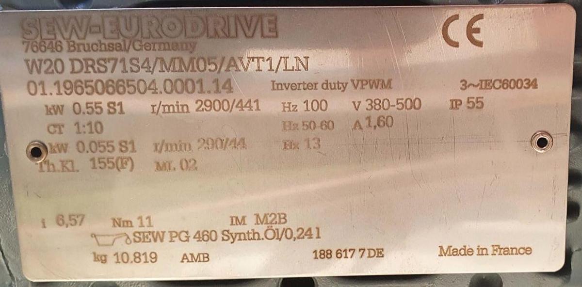 Gebraucht Förderband Edelstahl mit SEW Antrieb